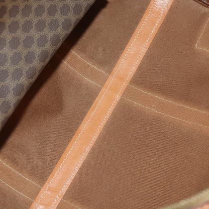 Celine Vintage Macadam Boston bag Canvas and Leather, BROWN, CANVAS, Travel bag