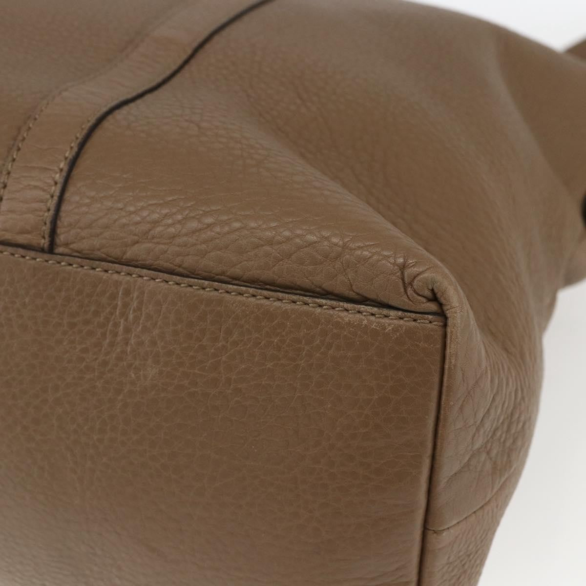 Gucci Vintage tote Leather, BROWN, LEATHER, Tote bag