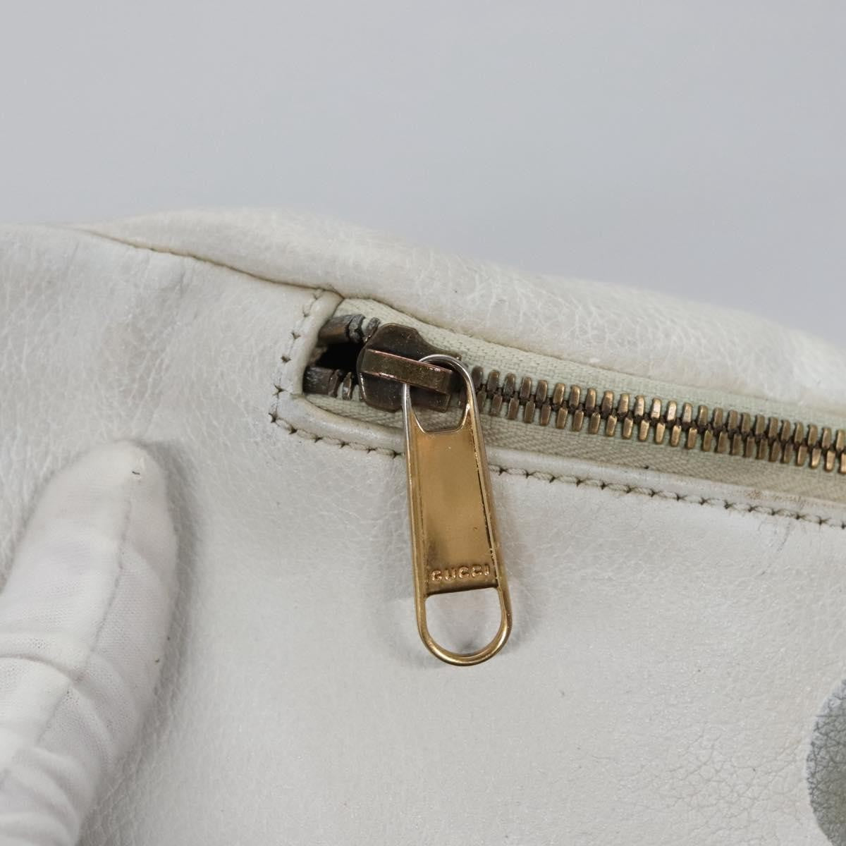 Gucci Logo Belt Bag Printed Leather, White, Leather, Shoulder Bag