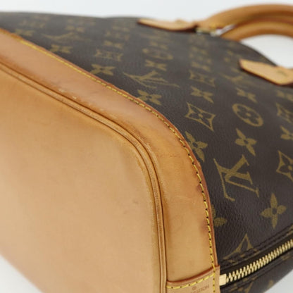 Louis Vuitton Alma Handbag Monogram Canvas, Brown, Canvas, Handbag