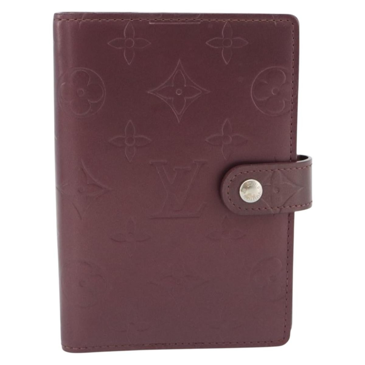 Louis Vuitton Agenda Cover Monogram Canvas, Purple, Canvas, Clutch