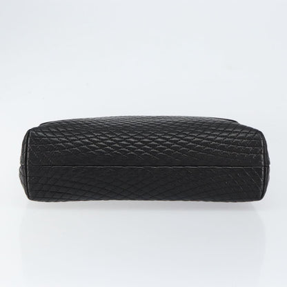 Bally Vintage Handbag Quilted Leather, BLACK, LEATHER, Handbag