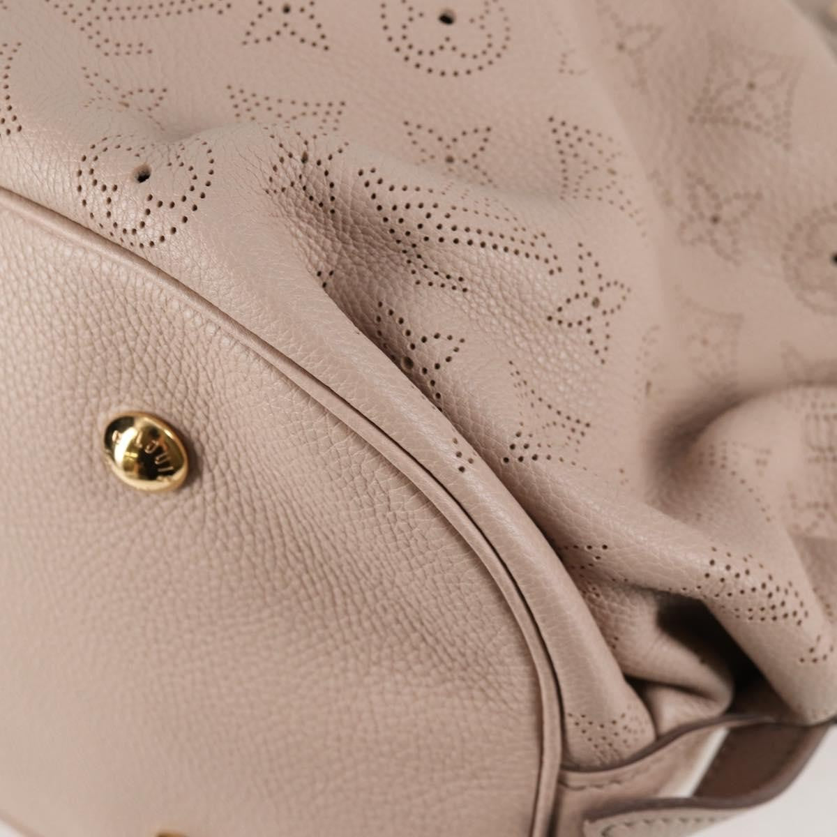 Louis Vuitton XL Hobo Mahina Leather, BEIGE, LEATHER, Tote bag