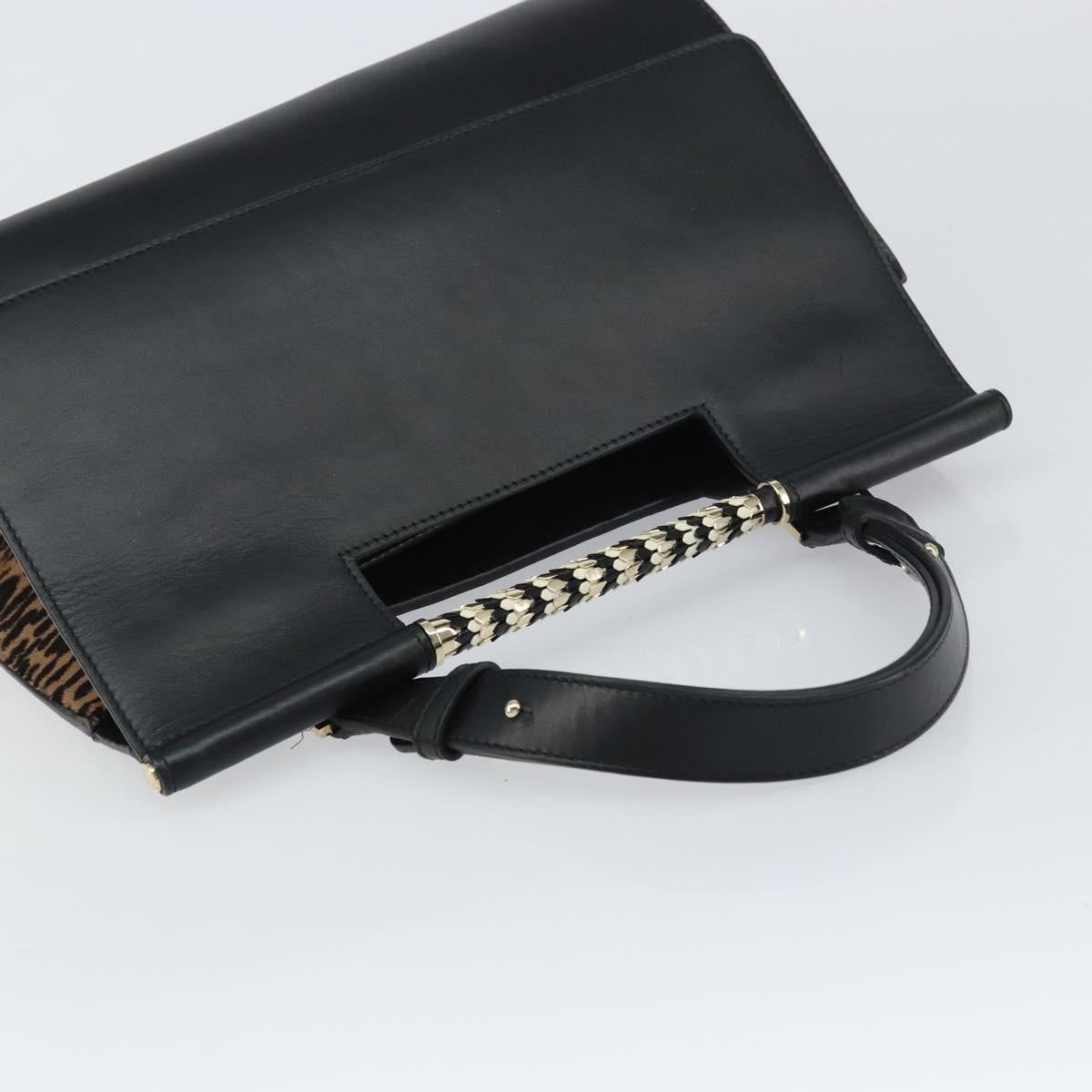 Bvlgari Serpenti Scaglie Day Bag Leather, BLACK, LEATHER, Handbag