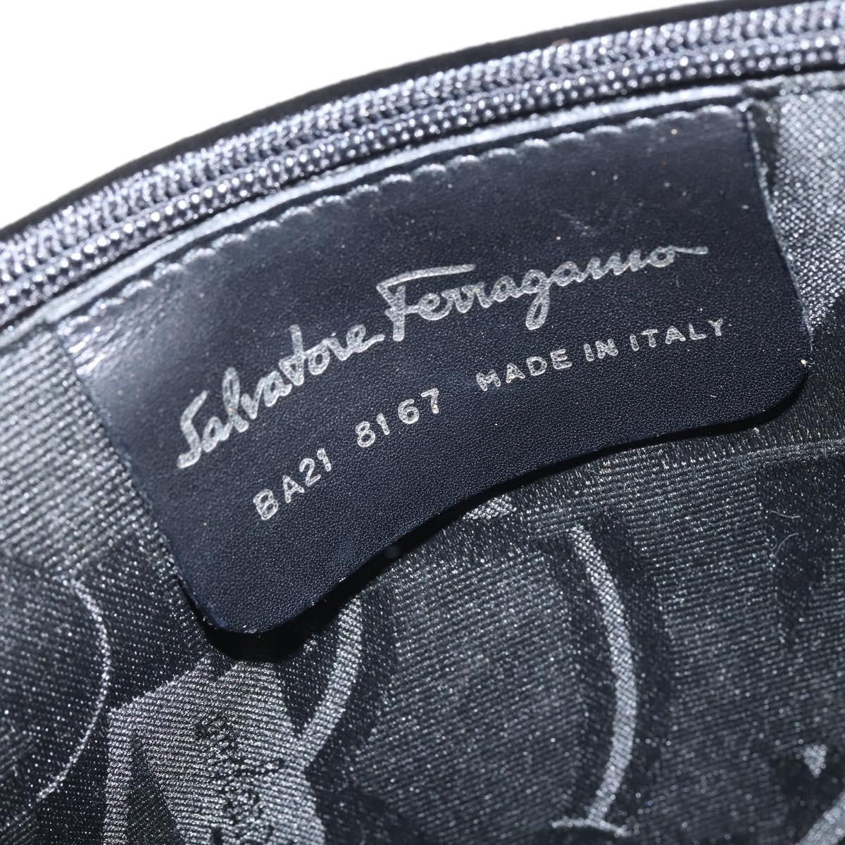 Salvatore Ferragamo Gancini handbag Leather, WHITE, LEATHER, Handbag