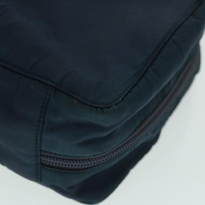 Prada Double Zip Wristlet Pouch Tessuto, NAVY, NYLON, Clutche & pouche