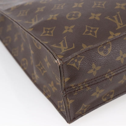 Louis Vuitton Vintage Sac Plat Bag Monogram Canvas, BROWN, CANVAS, Tote bag
