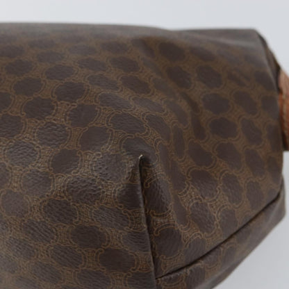 Celine C Macadam Pouch Canvas, BROWN, PVC, Clutche & pouche