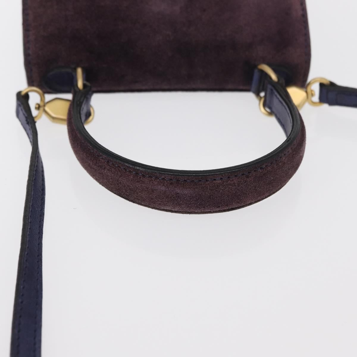 Celine Handbag Suede, PURPLE, SUEDE, Handbag