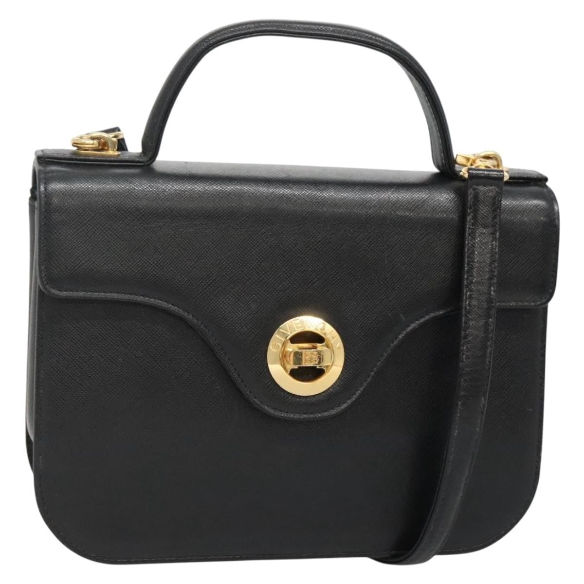 Givenchy Top Handle Messenger Bag Leather, BLACK, LEATHER, Handbag