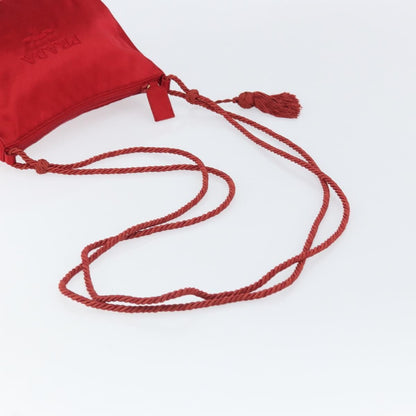 Prada Vintage Shoulder Bag Satin, RED, SILK, Shoulder bag