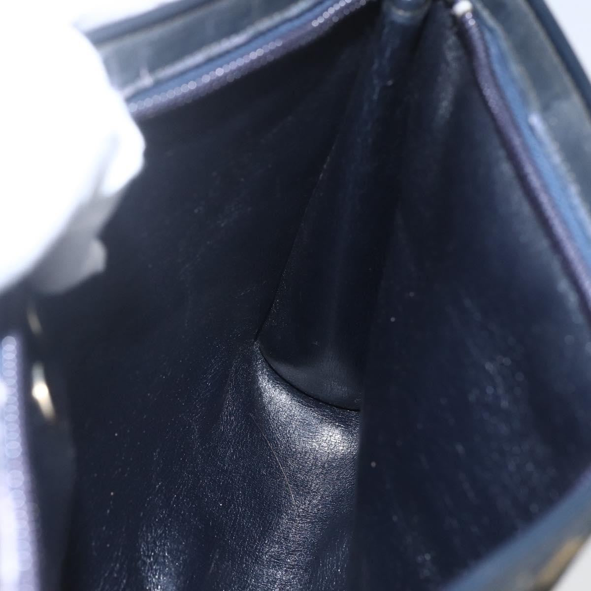 Christian Dior Vintage Trotter Shoulder Bag Canvas, NAVY, CANVAS, Shoulder bag