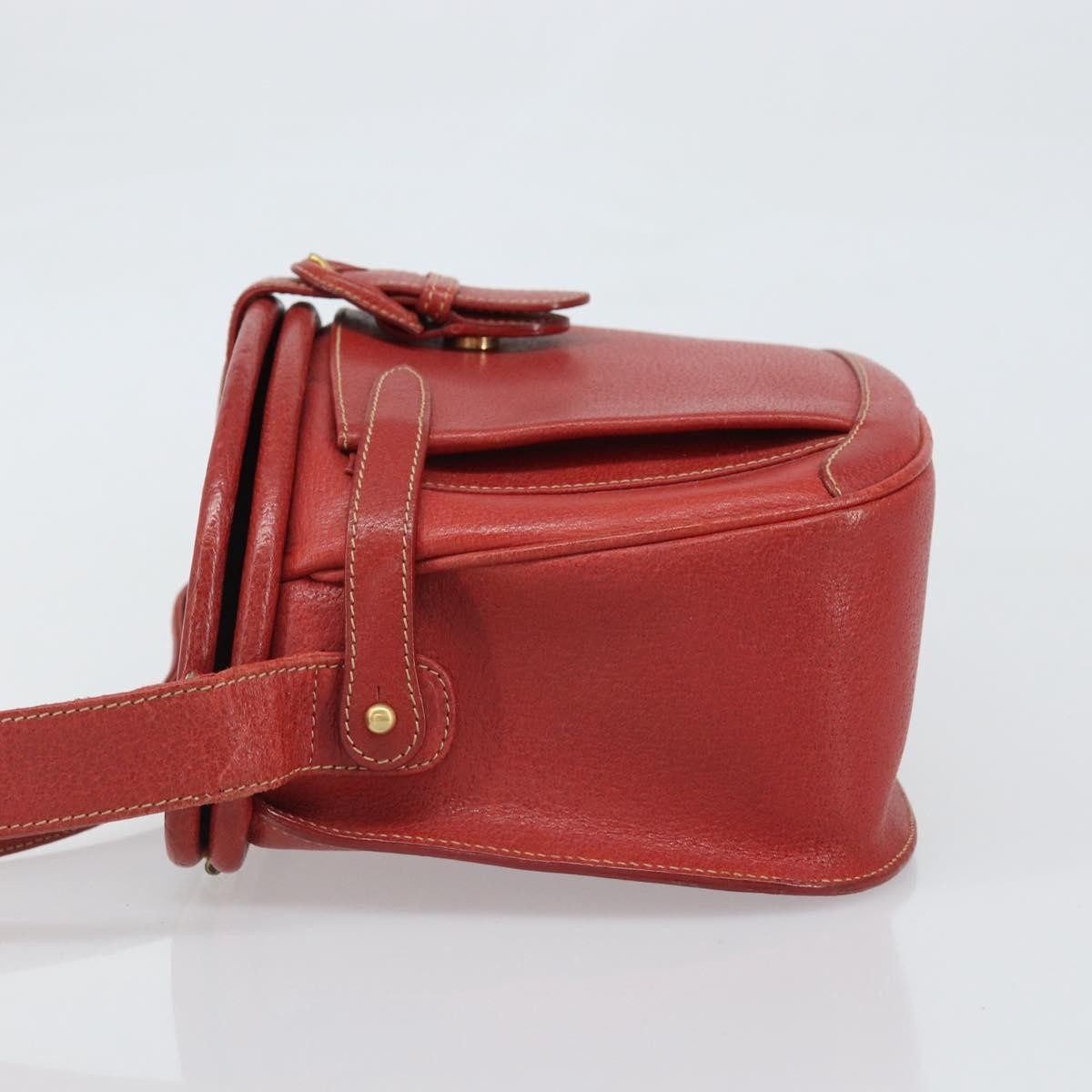 Gucci Vintage Shoulder Bag Leather, RED, LEATHER, Shoulder bag