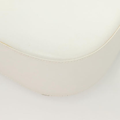 Salvatore Ferragamo Gancini Shoulder Bag Leather, WHITE, LEATHER, Shoulder bag