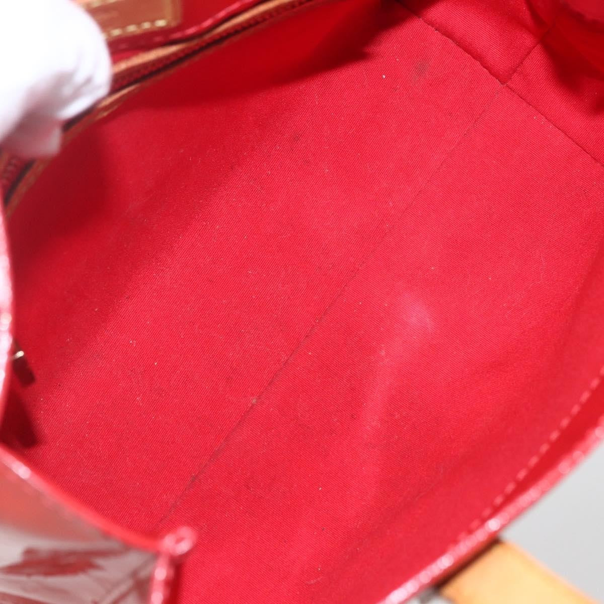 Louis Vuitton Reade Handbag Monogram Vernis, Red, Patent Leather, Handbag