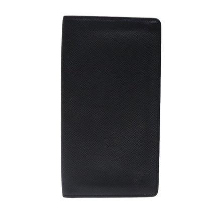 Louis Vuitton Porte Cartes Wallet Taiga Leather, BLACK, LEATHER, Wallets