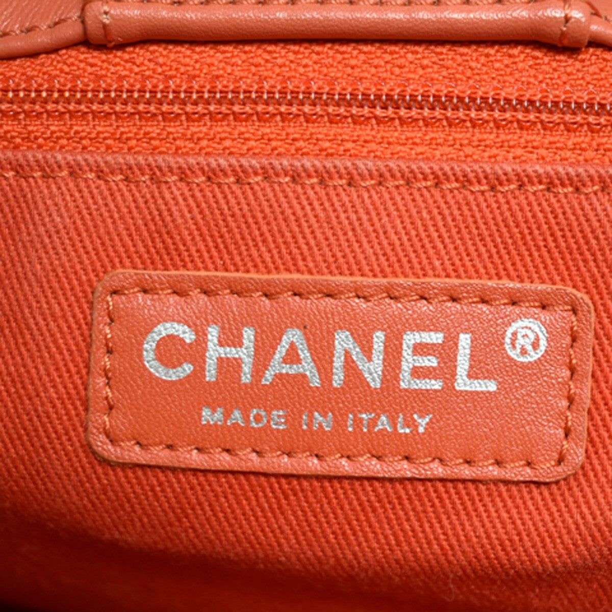 Chanel French Riviera Tote Quilted Caviar, RED, LEATHER, Handbag