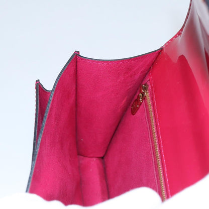 Louis Vuitton Monceau Handbag Vernis, Red, Patent Leather, Handbag