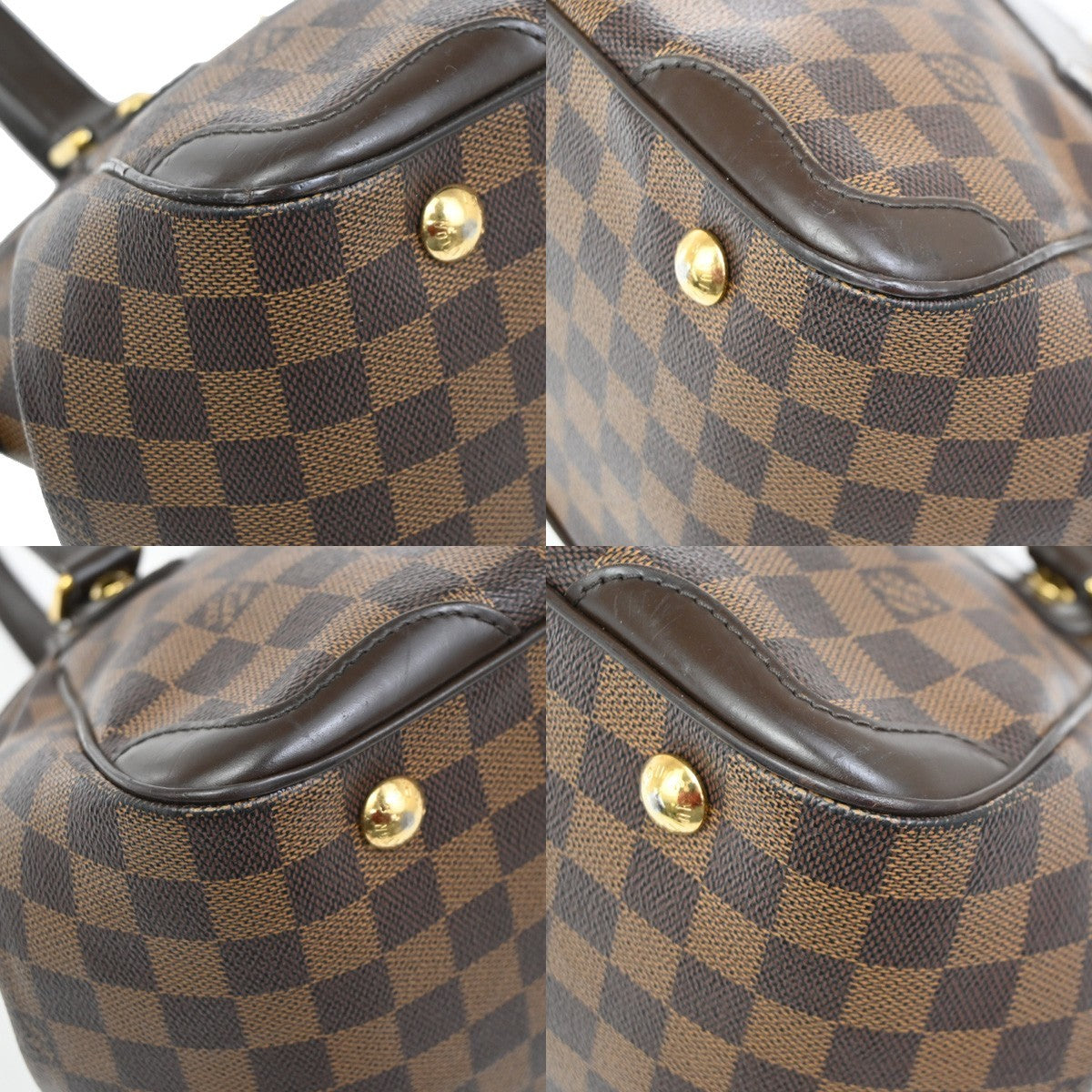 Louis Vuitton Verona Handbag Damier, BROWN, CANVAS, Shoulder bag