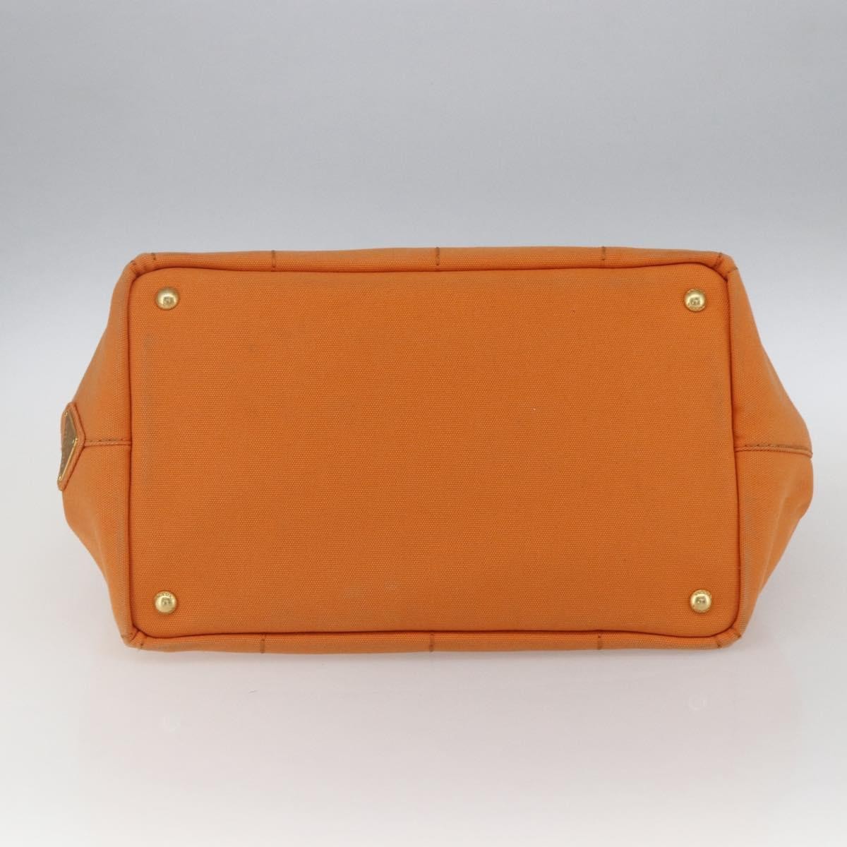 Prada Canapa Tote Canvas, ORANGE, CANVAS, Tote bag