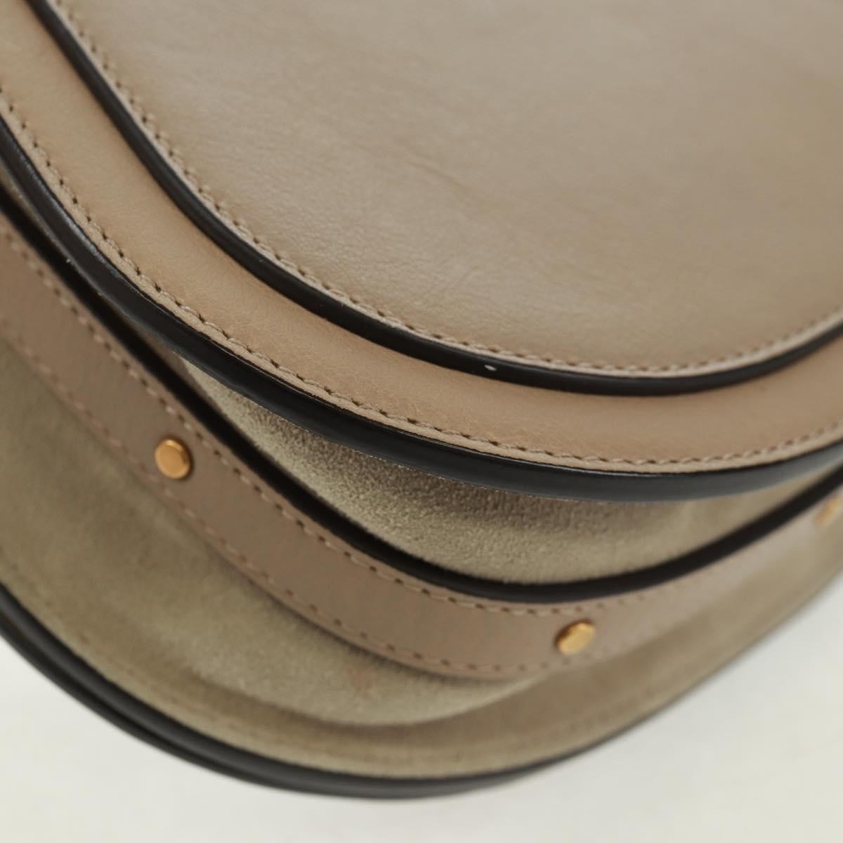 Chloe Nile Crossbody Bag Leather, BEIGE, LEATHER, Shoulder bag