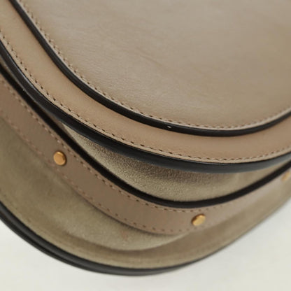 Chloe Nile Crossbody Bag Leather, BEIGE, LEATHER, Shoulder bag