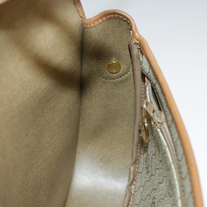 Christian Dior Vintage Honeycomb Shoulder Bag Canvas, BEIGE, CANVAS, Shoulder bag