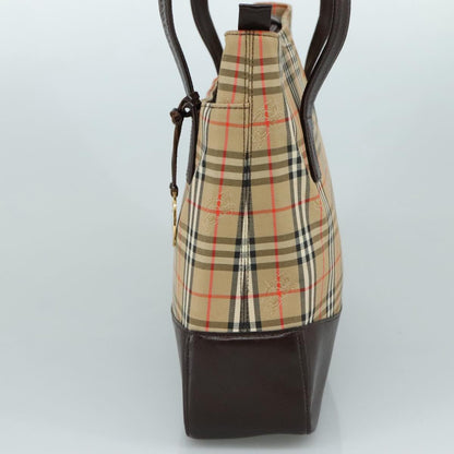 Burberry Nova check Shoulder bag Canvas and Leather, BEIGE, CANVAS, Shoulder bag