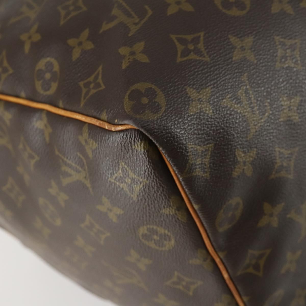 Louis Vuitton Keepall Bag Monogram Canvas, BROWN, CANVAS, Travel bag