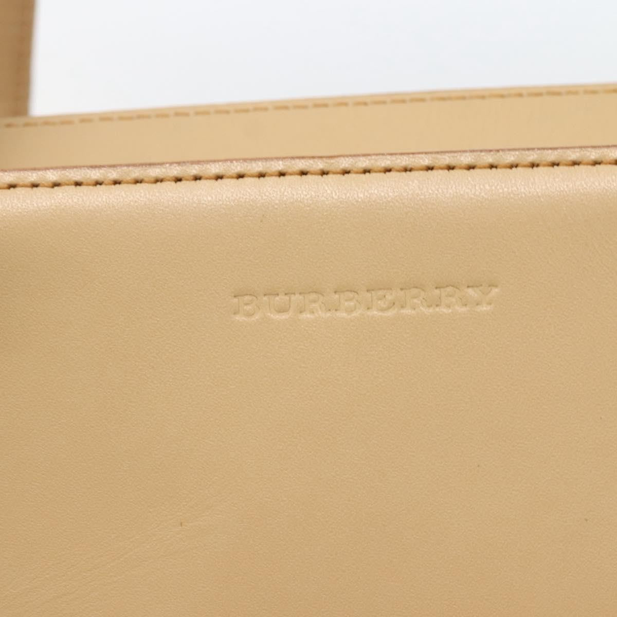 Burberry Vintage Handbag Leather, BEIGE, LEATHER, Handbag