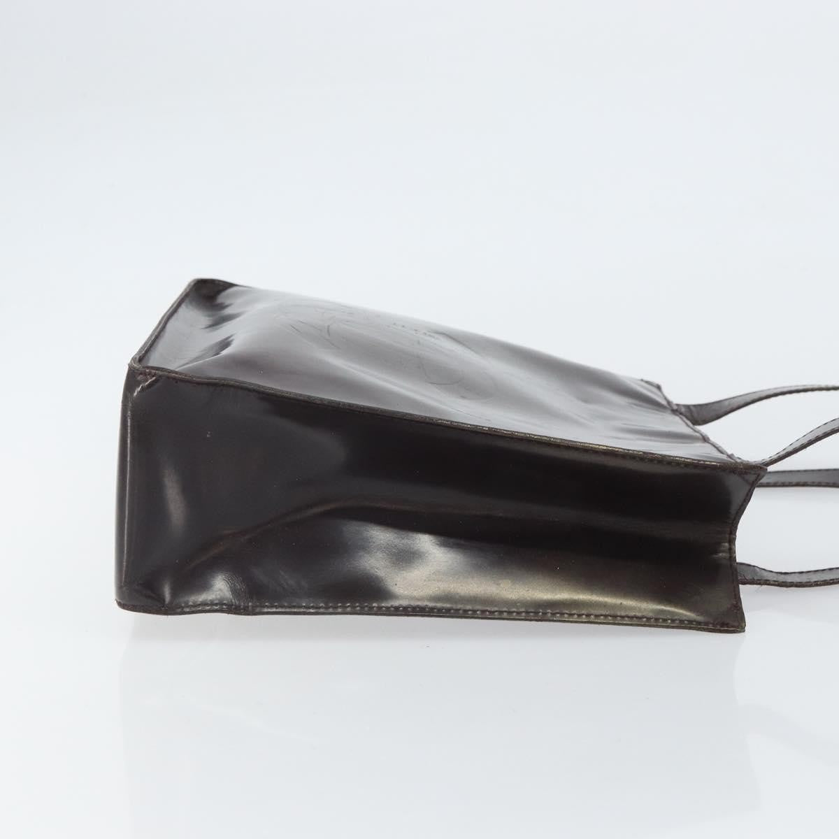 Chanel Vintage Tote Patent leather, BROWN, PATENT_LEATHER, Tote bag