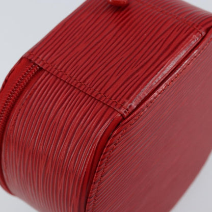 Louis Vuitton Ecrin Bijoux Pouch Epi Leather, RED, LEATHER, Jewelry set
