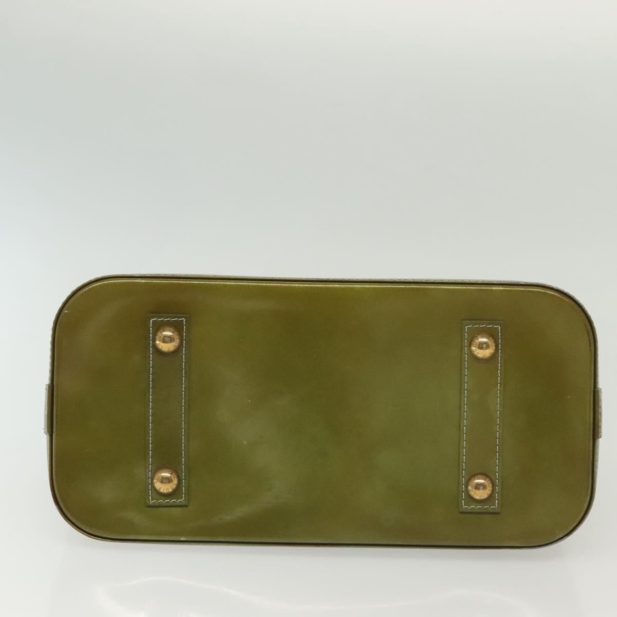 Louis Vuitton Alma Handbag Monogram Vernis, GREEN, PATENT_LEATHER, Handbag