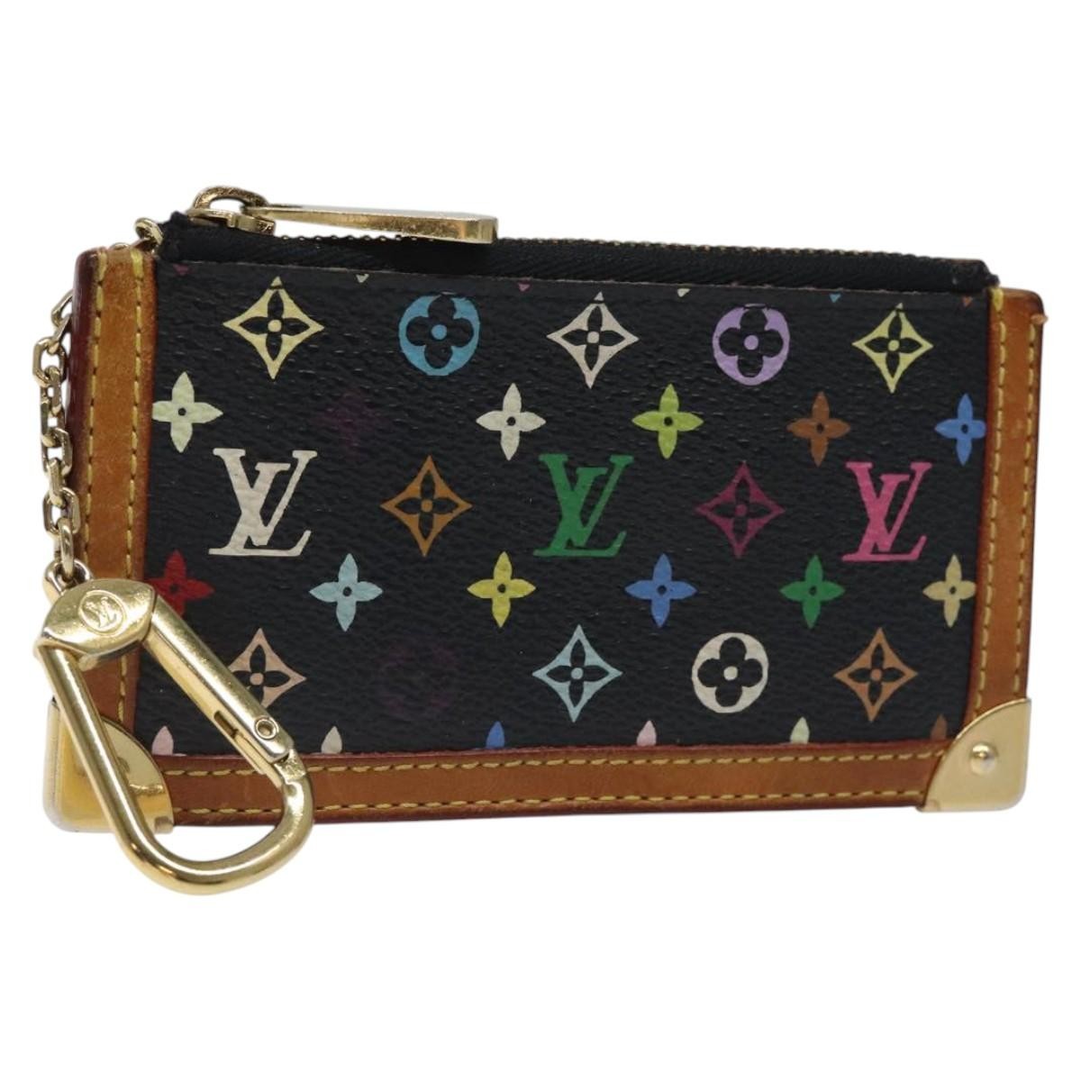Louis Vuitton Pochette Clés Monogram Canvas, BLACK, CANVAS, Wallets