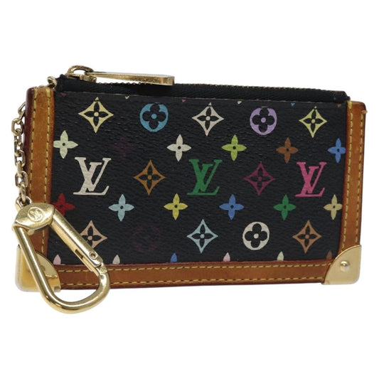 Louis Vuitton Pochette Clés Monogram Canvas, BLACK, CANVAS, Wallets
