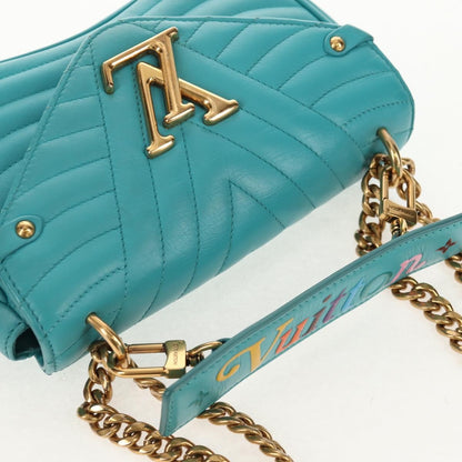 Louis Vuitton New Wave Chain Bag Quilted Leather, Blue, Leather, Shoulder Bag