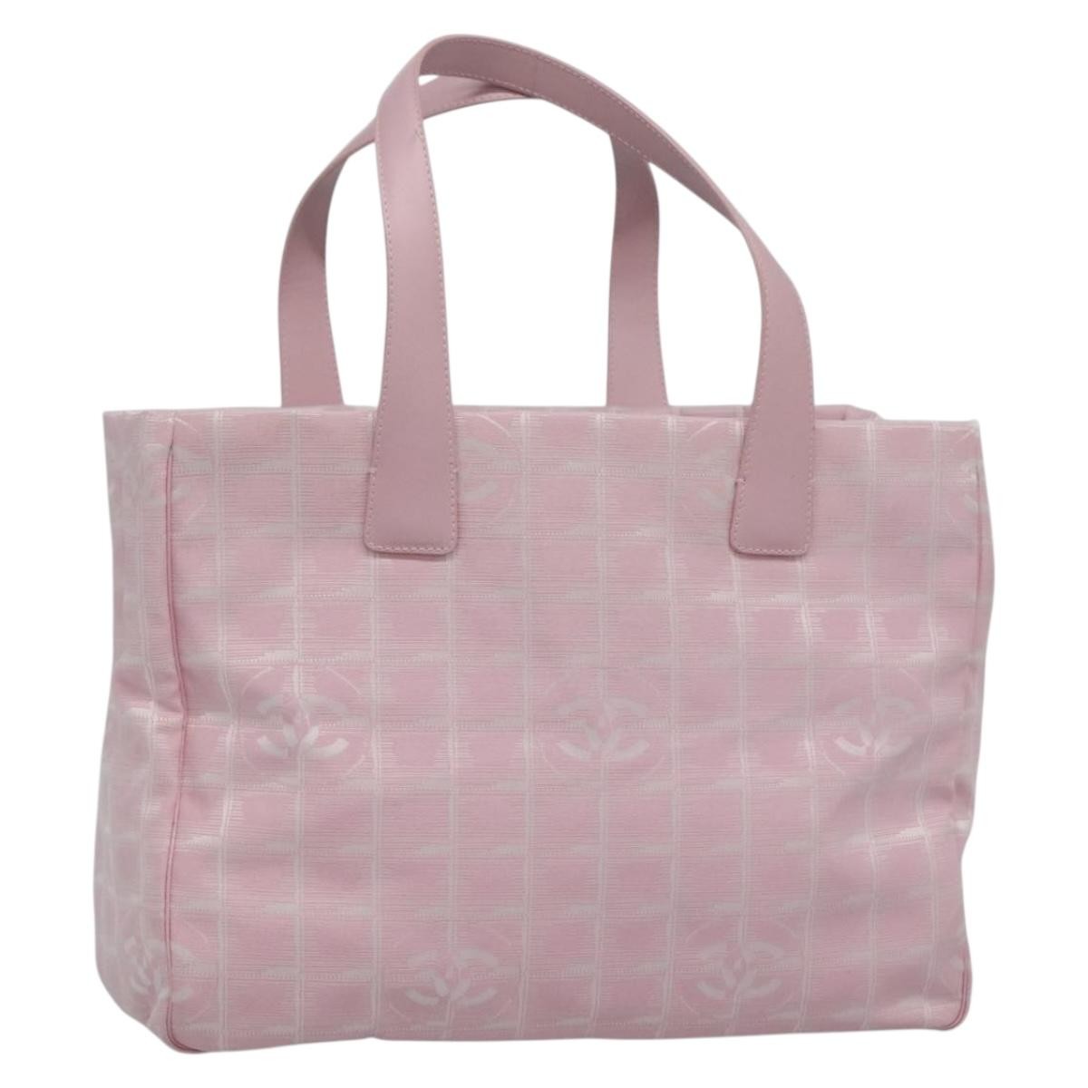 Chanel Travel Line Tote Nylon, PINK, NYLON, Tote bag