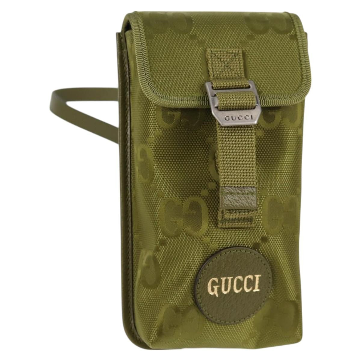 Gucci Off The Grid Shoulder Bag GG Econyl, GREEN, CANVAS, Shoulder bag