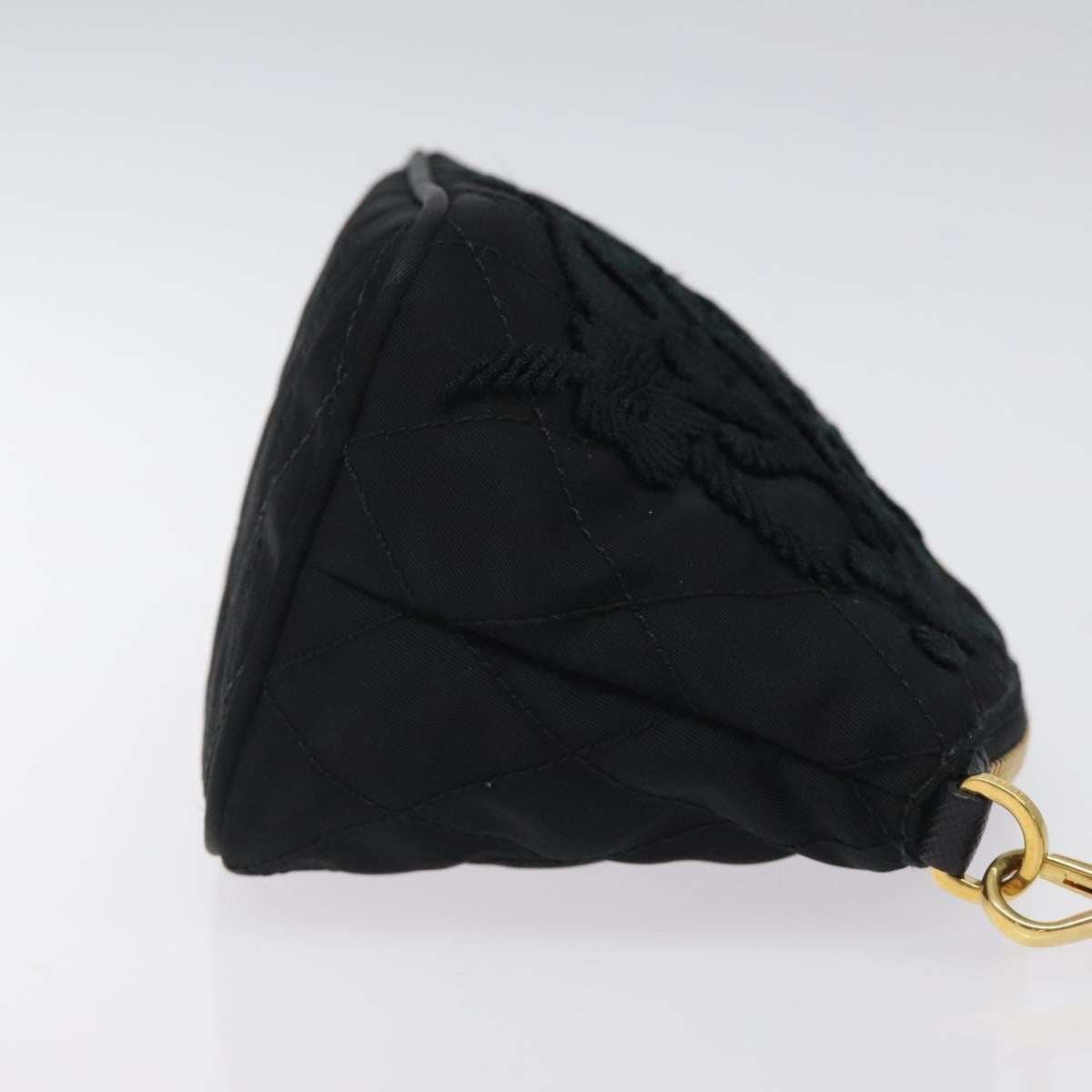 Prada Vintage Pouch Tessuto, Gold, Nylon, Clutch