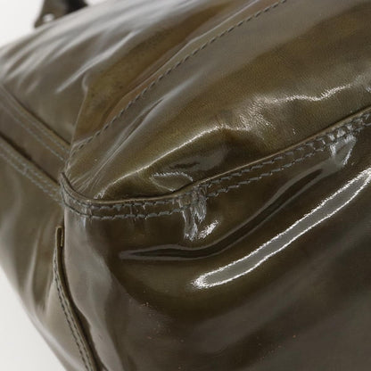 Salvatore Ferragamo Vintage Tote bag Leather, GREEN, PATENT_LEATHER, Tote bag