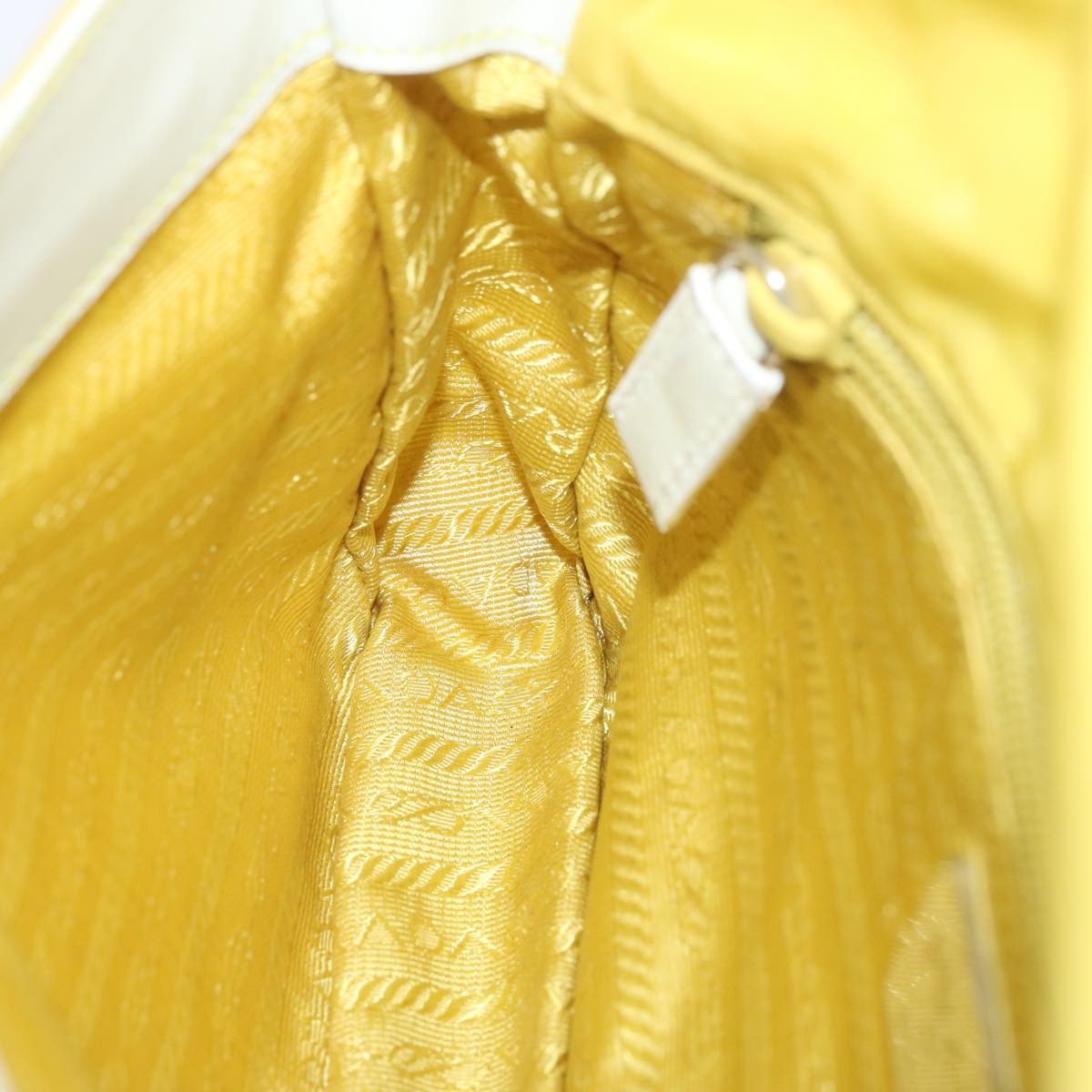 Prada Vintage Shoulder Bag Tessuto, Yellow, Nylon, Shoulder Bag