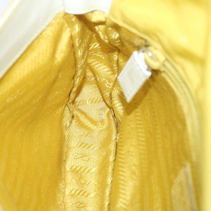 Prada Vintage Shoulder Bag Tessuto, Yellow, Nylon, Shoulder Bag