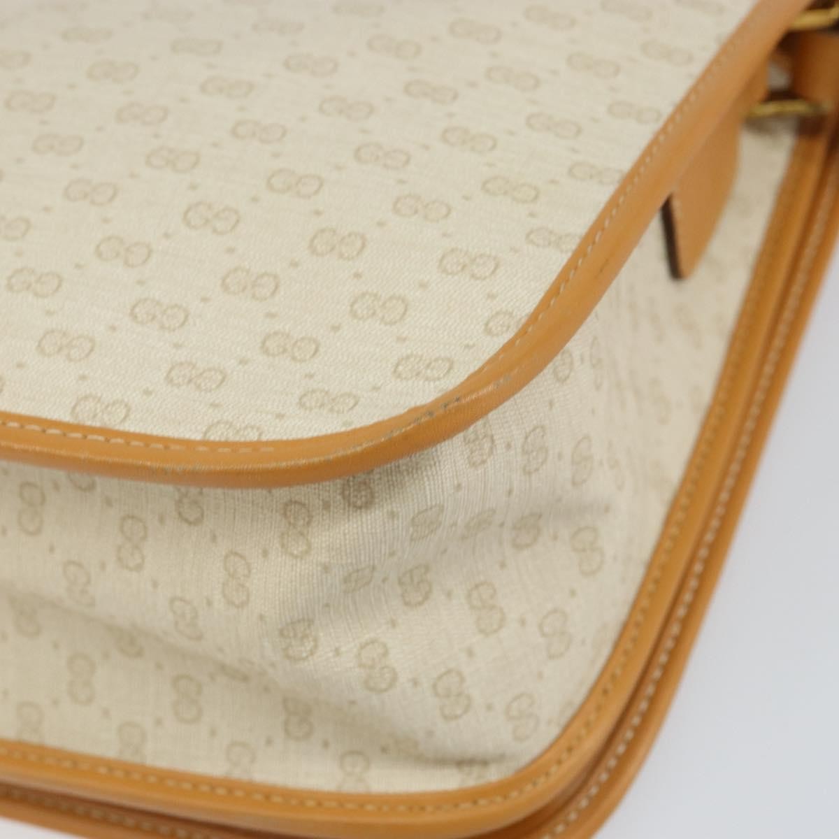 Gucci Vintage Web Sherry Line Handbag Micro GG Canvas, BEIGE, CANVAS, Shoulder bag