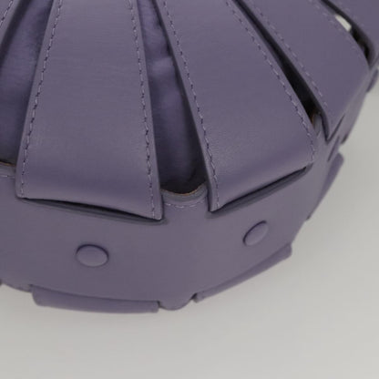 Bottega Veneta Shell Bag Leather, Purple, Leather, Shoulder Bag