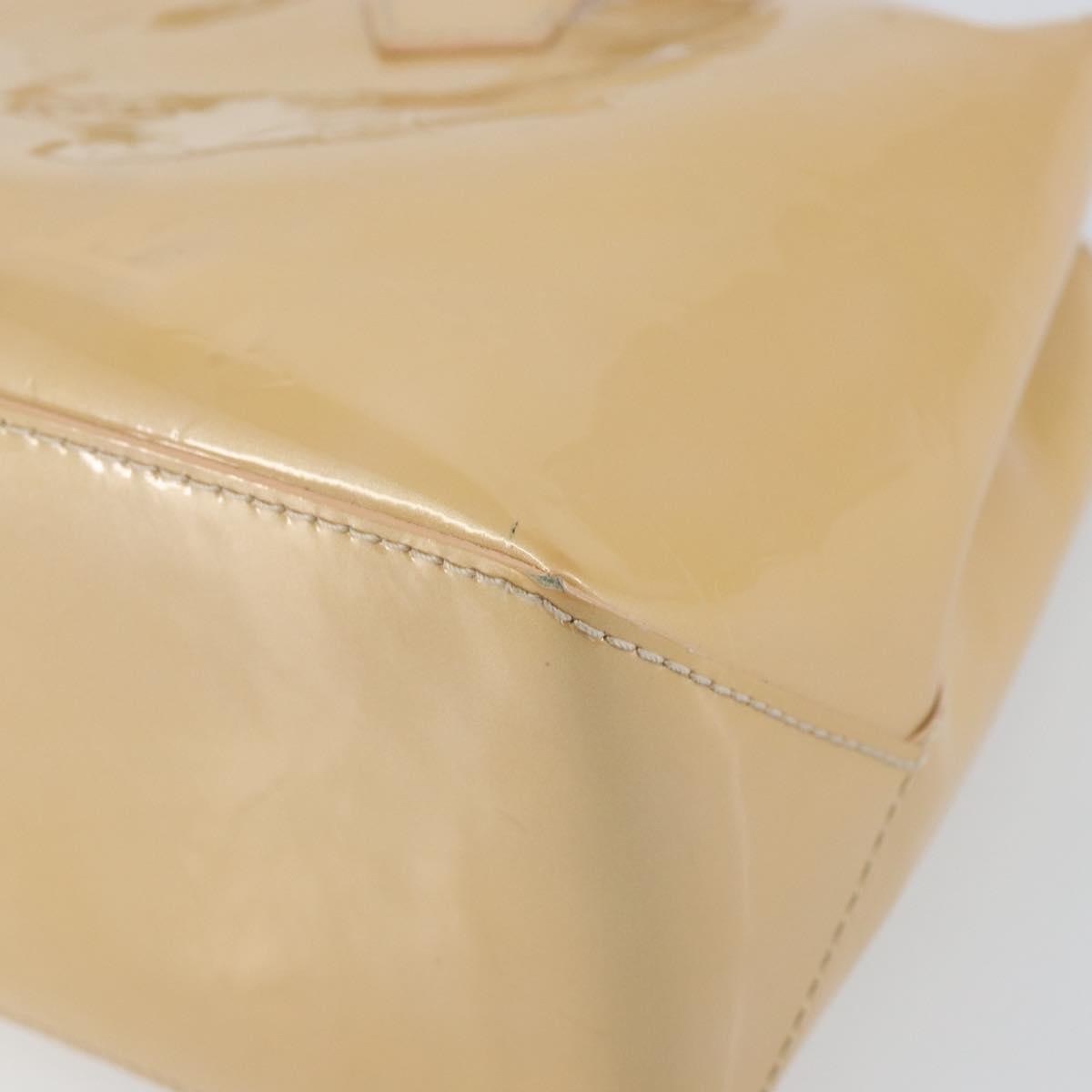 Louis Vuitton Wilshire Handbag Monogram Vernis, BEIGE, PATENT_LEATHER, Tote bag