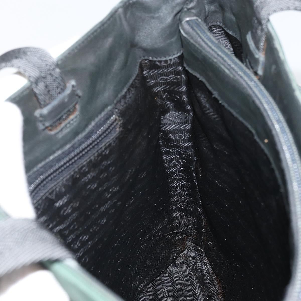 Prada Vintage Zip Tote Tessuto, GREEN, NYLON, Tote bag
