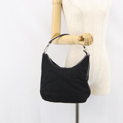 Gucci Zip Hobo Nylon, Black, Nylon, Handbag