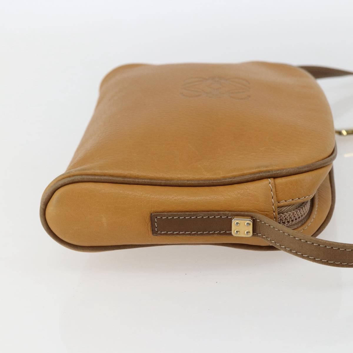 Loewe Anagram Shoulder Bag Leather, BEIGE, LEATHER, Shoulder bag