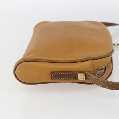 Loewe Anagram Shoulder Bag Leather, BEIGE, LEATHER, Shoulder bag