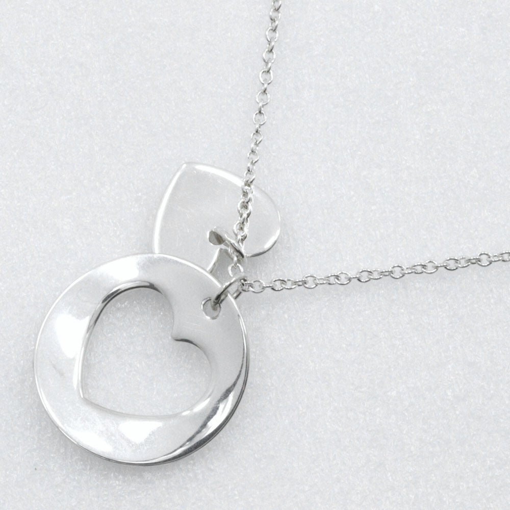 Tiffany & Co. Heart stencil Necklace Silver 925, SILVER, SILVER, Necklace